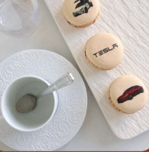Printed chocolate and dessert branding for a Dubai corporate event