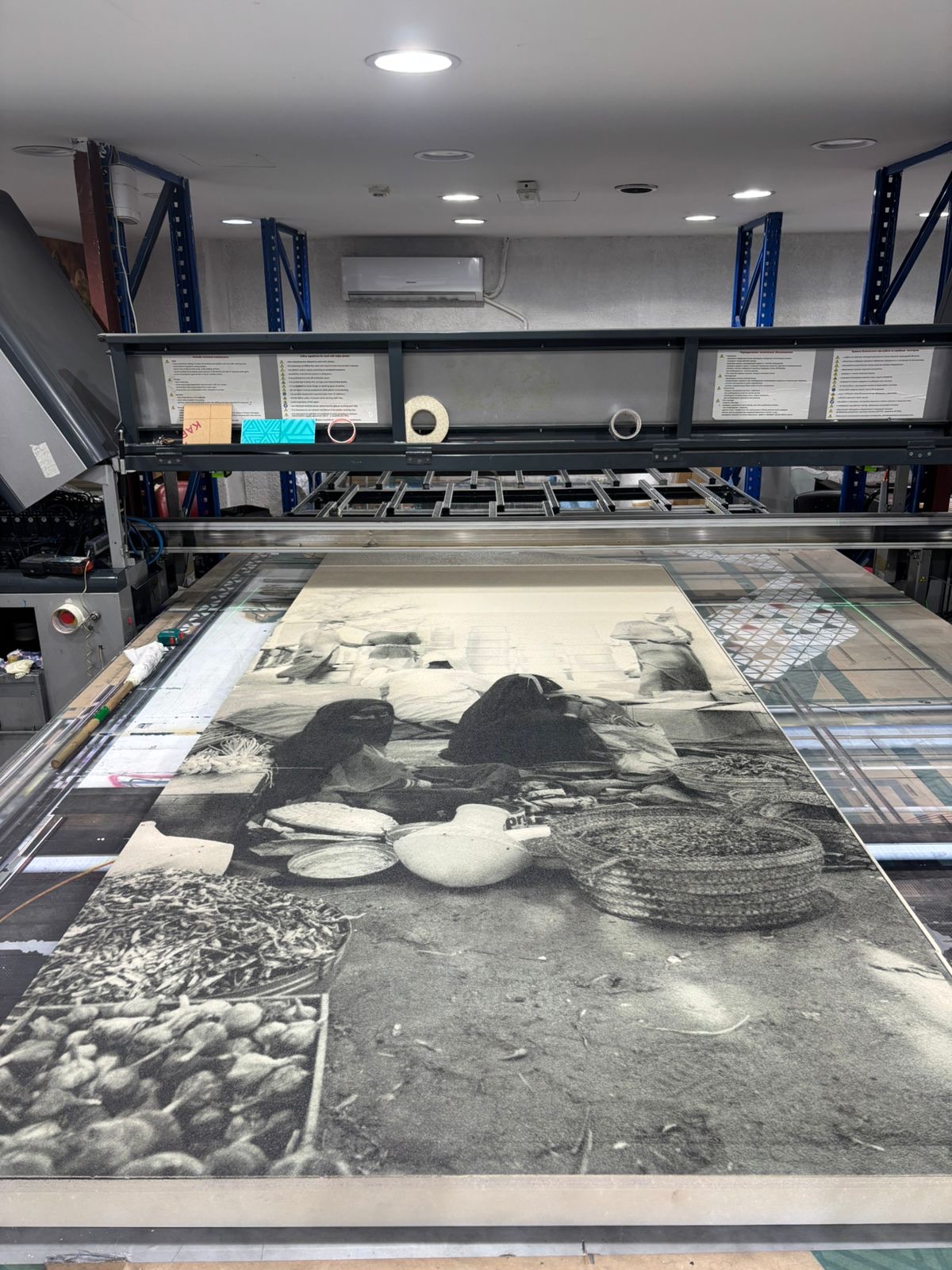 Printed decorative surface work produced by Sun Studio Dubai