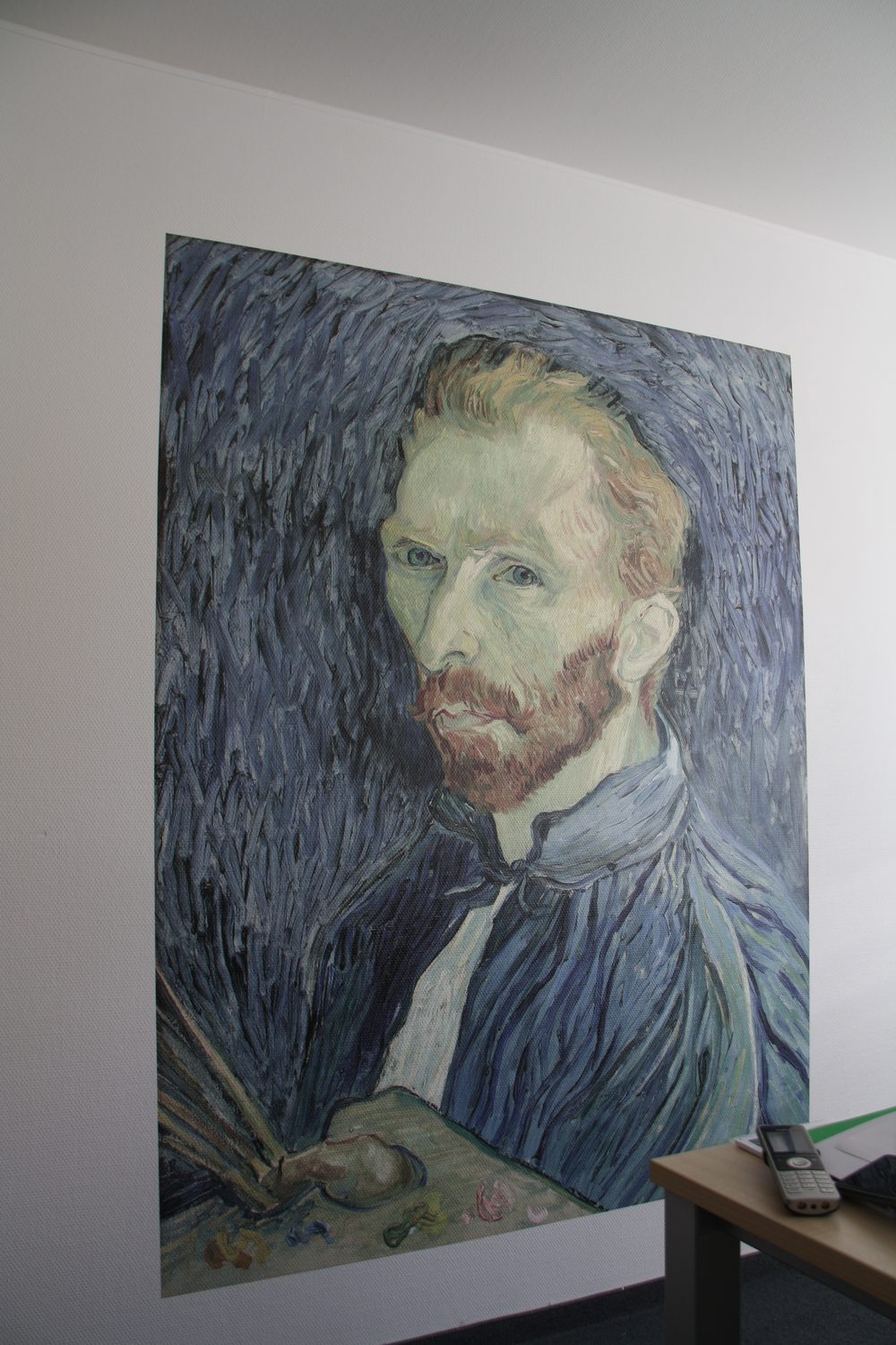 Direct to wall printing on an interior wall in the UAE