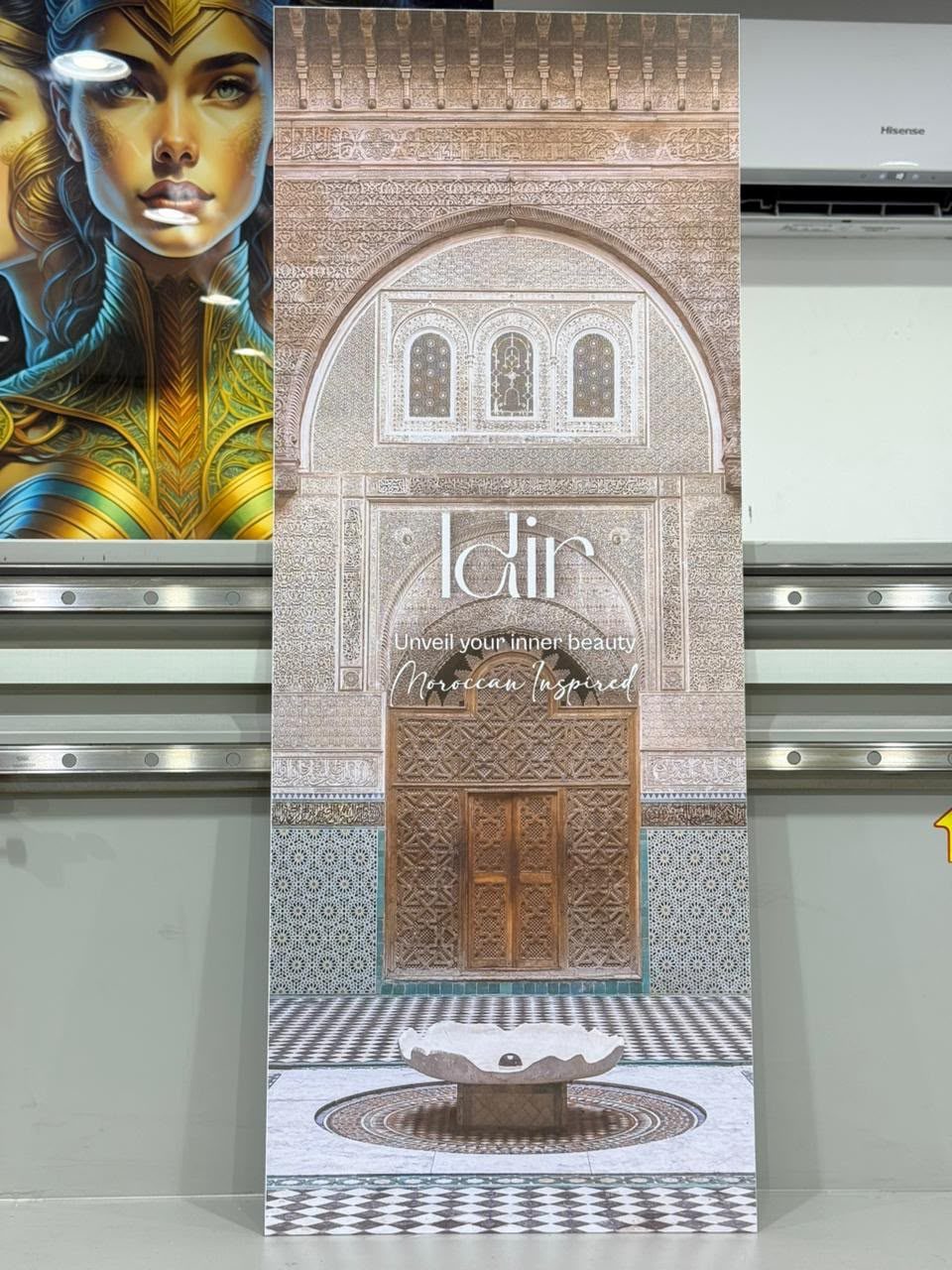 A printed board panel produced at Sun Studio Dubai